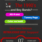 Events: Retrolicious 2015, Singapore featuring boy bands from the 1990s- All-4-One, Tommy Page and Color me Badd.