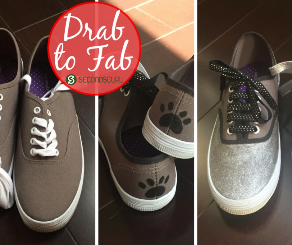 Drab to Fab | Transform boring sneakers into a style statement with a little imagination and within a small budget in this DIY project!