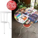 Ikeahack | Side-table lindved gets a kitsch makeover with old Bollywood DVD covers