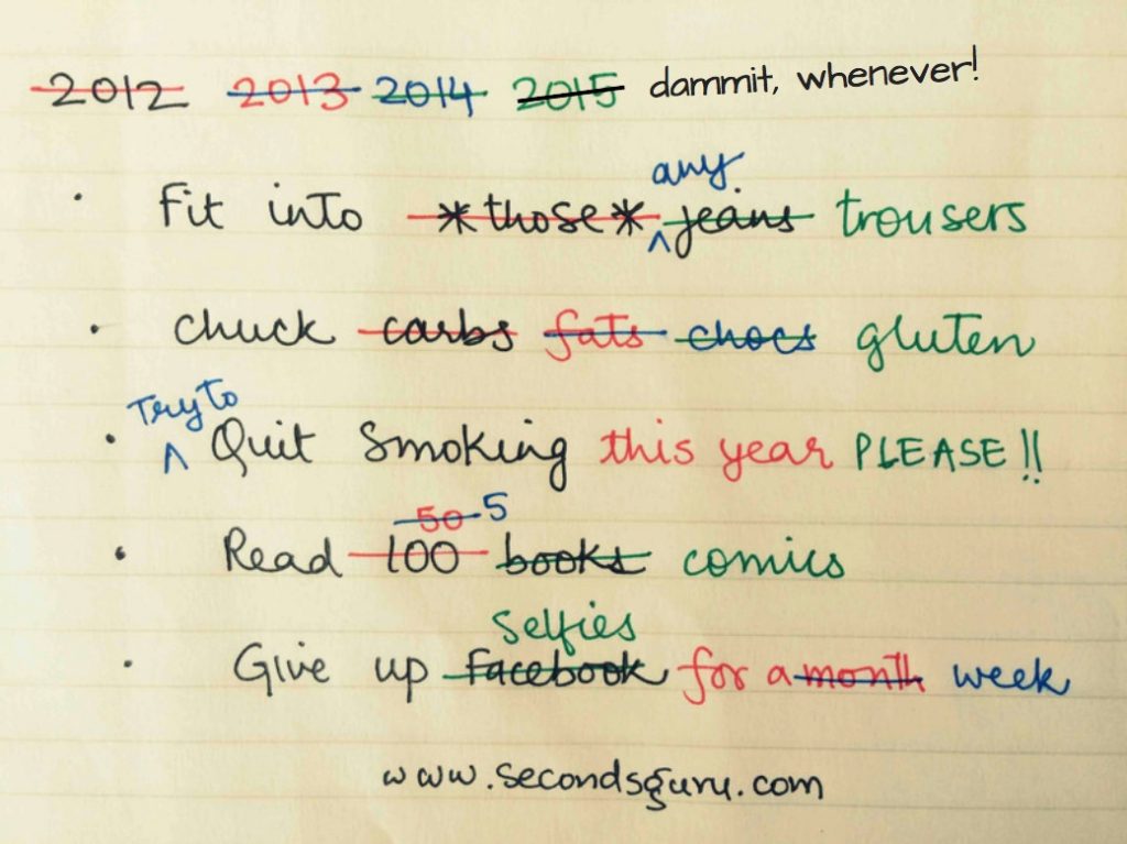 Resolutions we all make (and break) repeatedly!