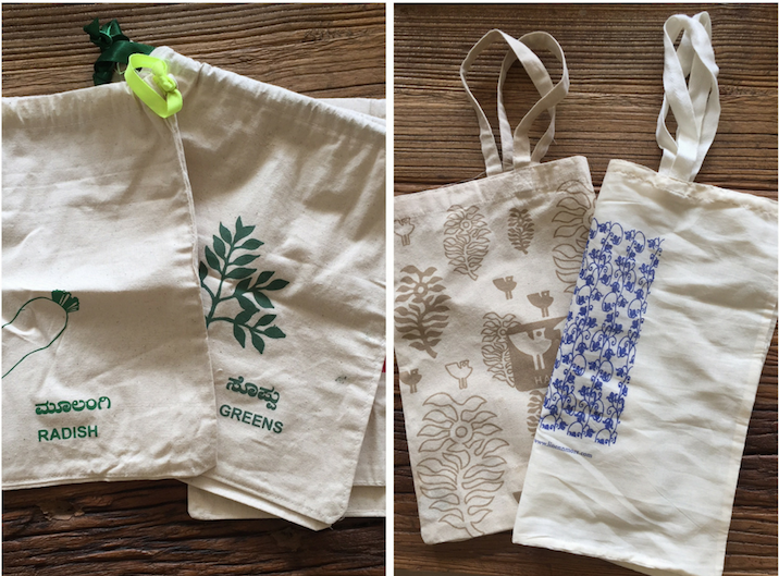 eco friendly fabric bags for vegetables and fruits shopping