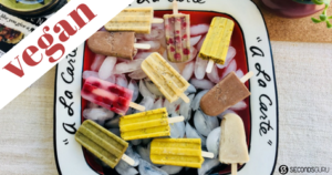 vegan healthy non-dairy dessert popsicles