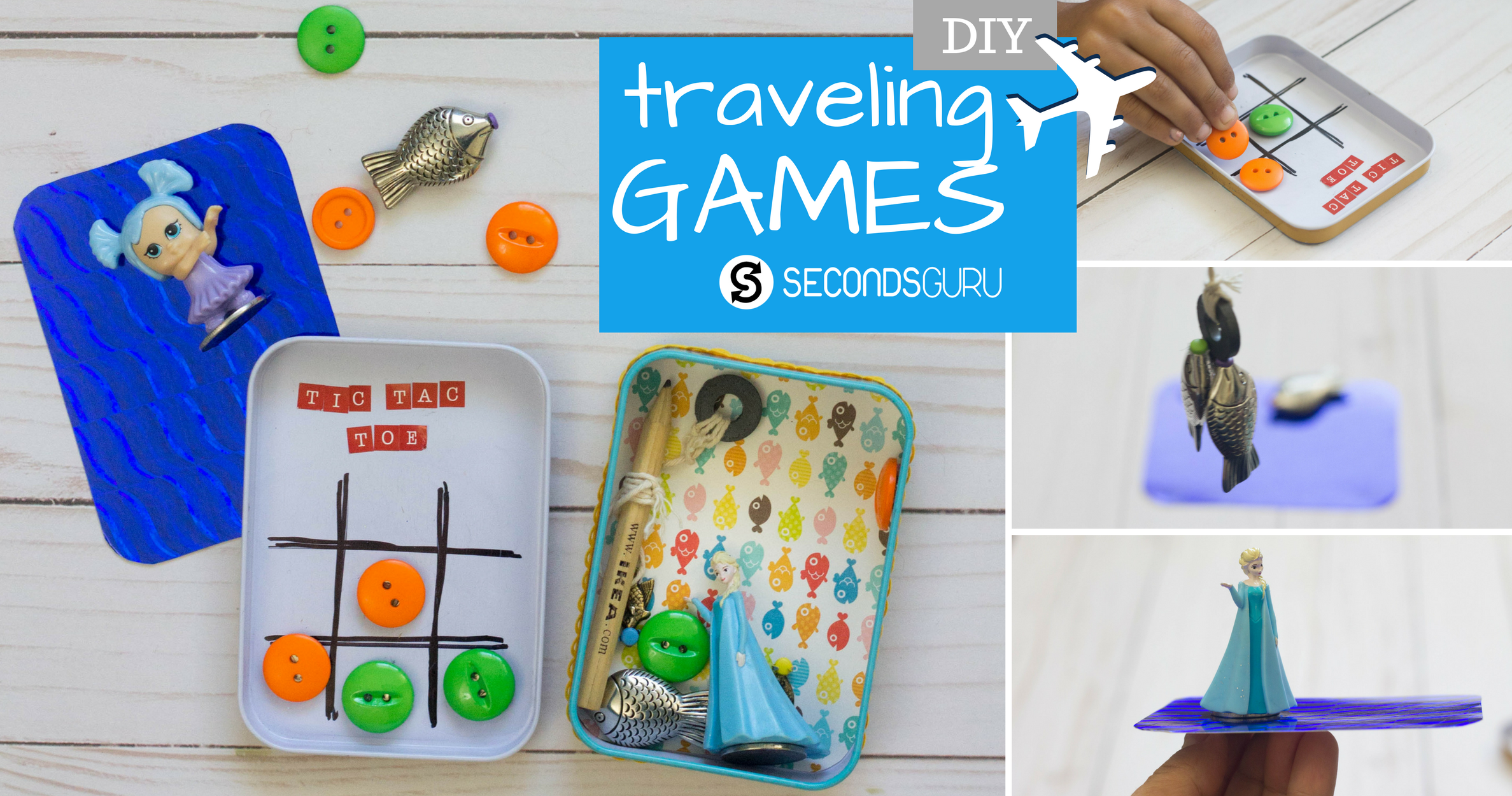 upcycle to create games for flights and travel