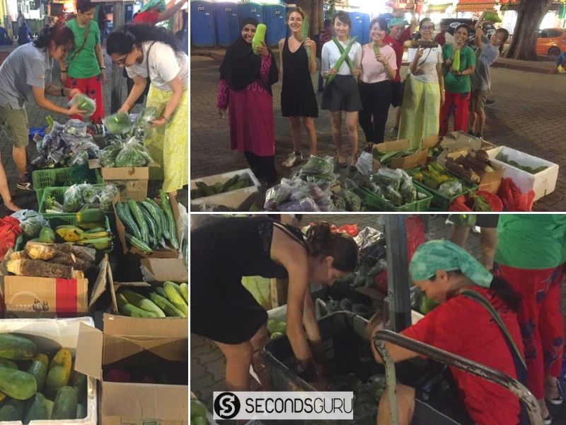 Food Fighters at a food rescue in little india singapore