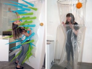 spike shower curtain helps save water