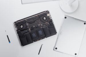Silver macbook repair