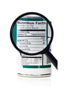 food labels and what they tell