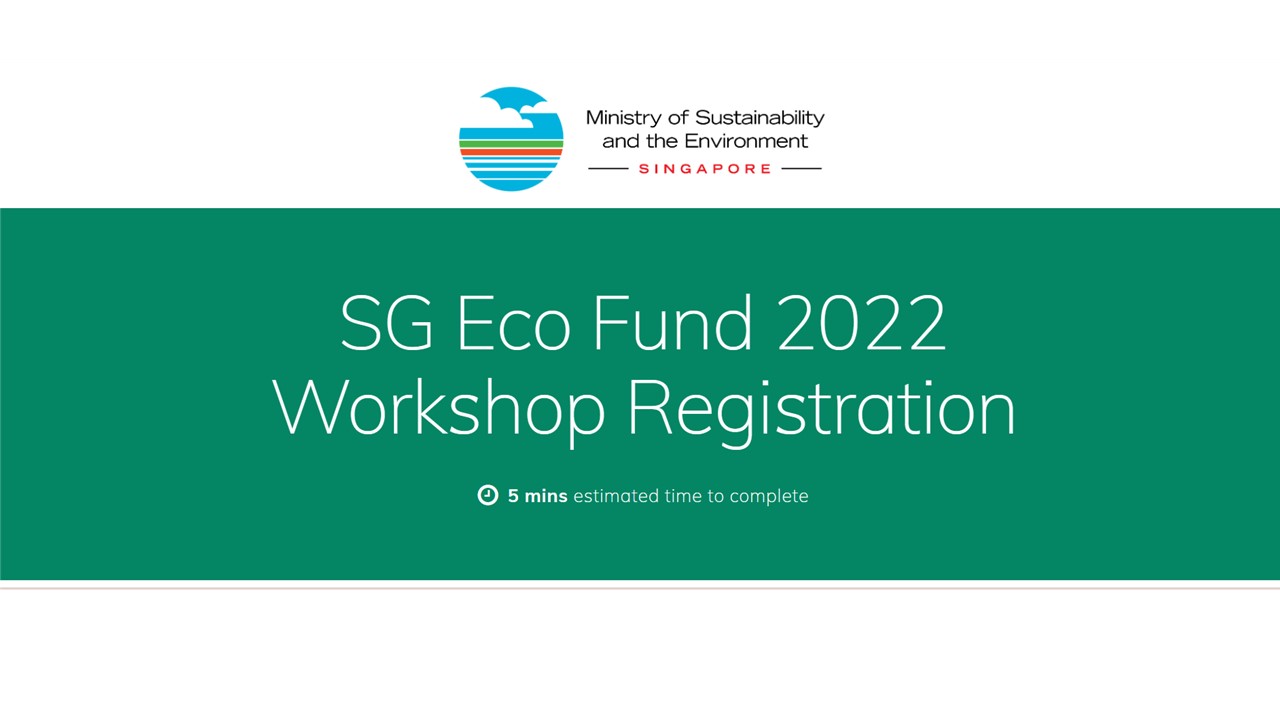 SG Eco Fund 2022 Workshop Registration