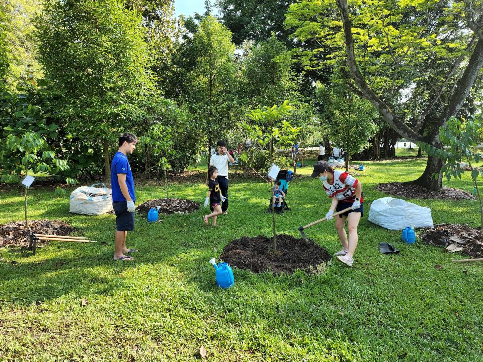 OMT Tree Planting at Jurong Lake Gardens (SustainableFest 2023)